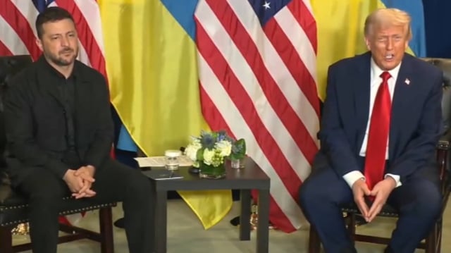 Donald Trump holds a bilateral meeting with Volodymyr Zelenskyy | Image: @POTUS