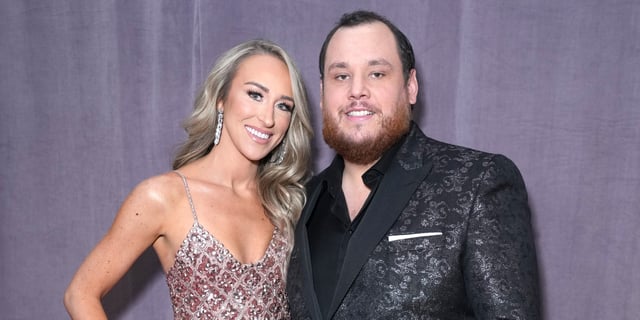 Nicole Hocking Combs and Luke Combs at the Grammy Awards in 2023.