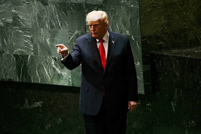 Donald Trump au siège des Nations unies, à New York, le 23 septembre.