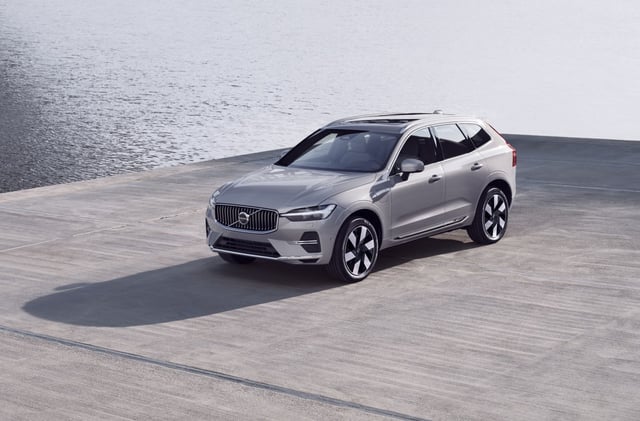 The Volvo XC60 Recharge is a plug-in hybrid with dual electric motors that provides 35 miles of pure electric driving range. (Volvo/TNS)