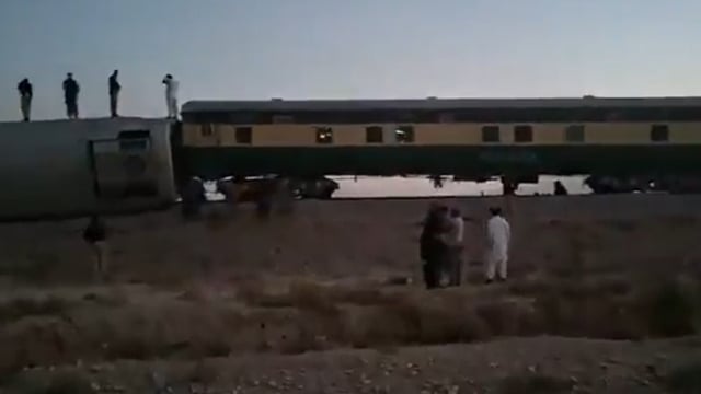 Pakistan's Jaffar Express, a passenger train, was derailed on Tuesday