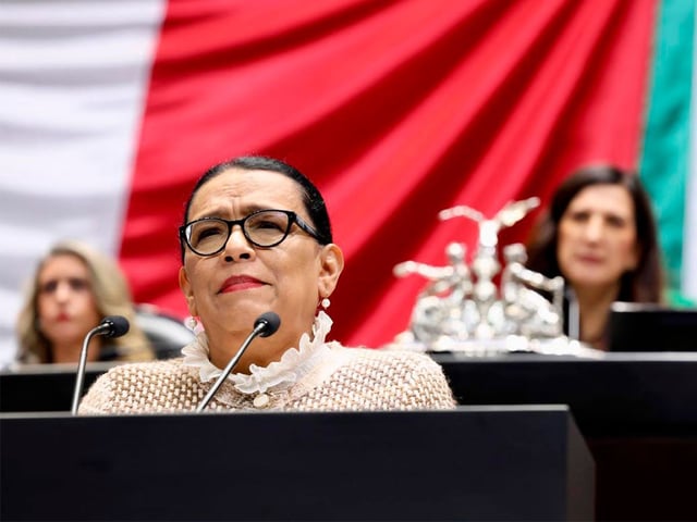 Rosa Icela Rodríguez en el Congreso de la Unión