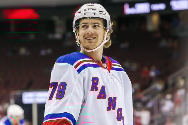 Brennan Othmann, New York Rangers (Jess Starr/The Hockey Writers)