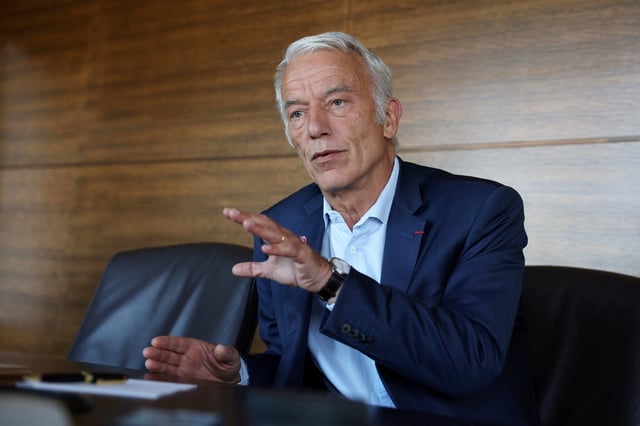 Le président du Medef, Patrick Martin (ici le 12 septembre à paris), a promis mardi 23 septembre 2025 un « énorme meeting » du patronat « dans les jours à venir ».