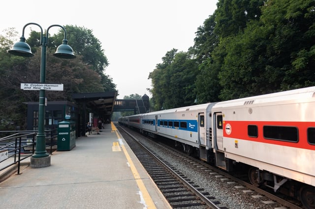 A Metro North train is pictured at the Cold Spring, New York, station in this 2021 file photo. (Shutterstock)