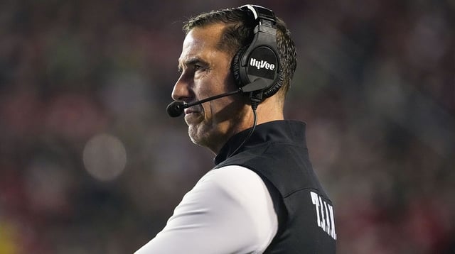 Wisconsin Badgers head coach Luke Fickell during the game against the Oregon Ducks at Camp Randall Stadium. Jeff Hanisch-Imagn Images