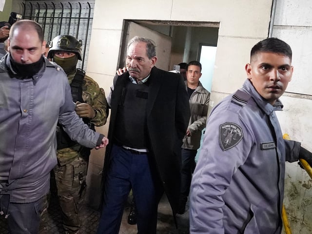 José Alperovich el día que quedó detenido tras ser condenado