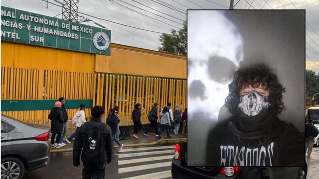 Tragedia en el CCH Sur: alumno asesina a un compañero y hiere a trabajador. Foto: Heraldo de México