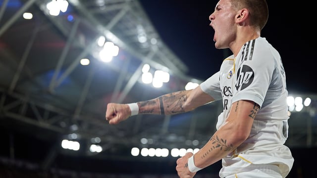 Franco Mastantuono convirtió su primer gol con el Real Madrid