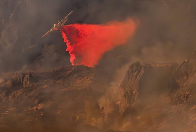 Lors d'un incendie en Californie le 21 août 2025