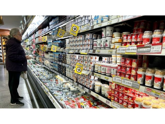 Ventas en supermercados.