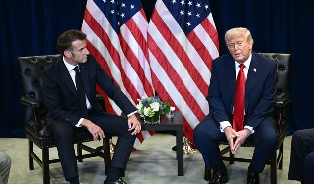Emmanuel Macron dice que Donald Trump podría ganar el Nobel de la Paz si detiene la guerra en Gaza