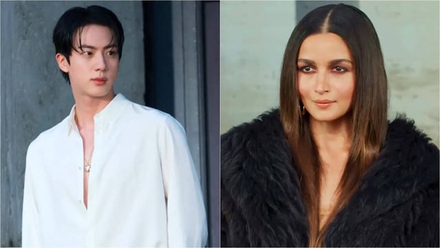 BTS Jin Turns 'Worldwide Handsome' At Milan Fashion Week, Desi ARMYs In Frenzy Seeing Him With Alia Bhatt In Same Frame