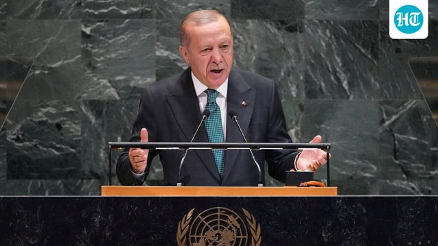 Turkiye President Recep Tayyip Erdogan addresses the 80th session of the United Nations General Assembly,