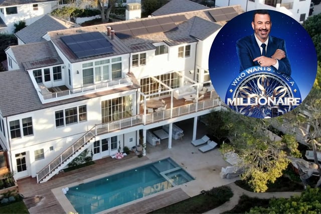 La casa a medida de Jimmy Kimmel en Hermosa Beach (New York Post/Instagram @jimmykimmel)