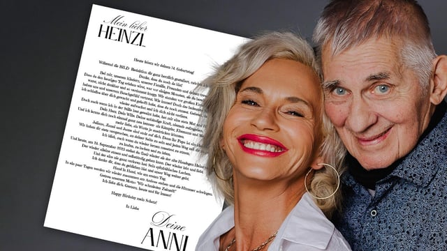 Zum 74. Geburtstag überrascht Ehefrau Annika den Kinostar mit einem Liebesbrief in BILD.
