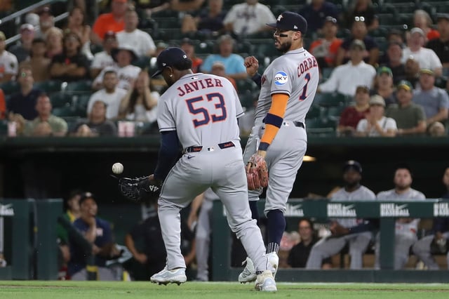 This botched first-inning pop-up that landed among multiple Astros fielders set an ominous tone for Tuesday's loss to the Athletics.