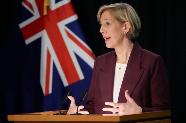 Newly appointed governor of Reserve Bank of New Zealand Anna Breman, speaks during an announcement at the parliament, in Wellington, New Zealand, September 24, 2025. REUTERS/Marty Melville
