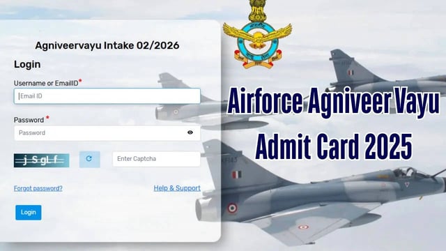 Airforce Agniveer Vayu Admit Card 2025 Releasing Shortly on agnipathvayu.cdac.in