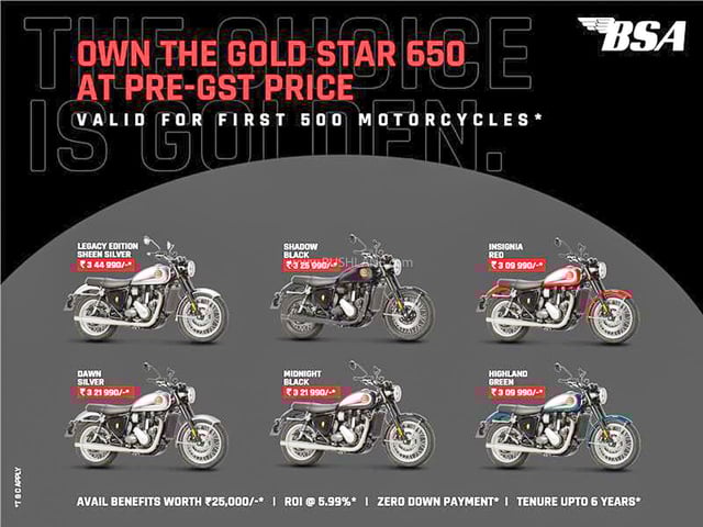 BSA Gold Star 650 Offer