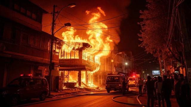 Mumbai Shop Fire Injures Seven, Victim Suffers 90% Burns