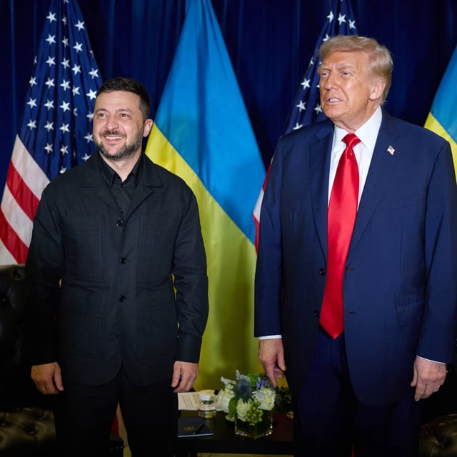 Wolodymyr Selenskyj und Donald Trump in New York.