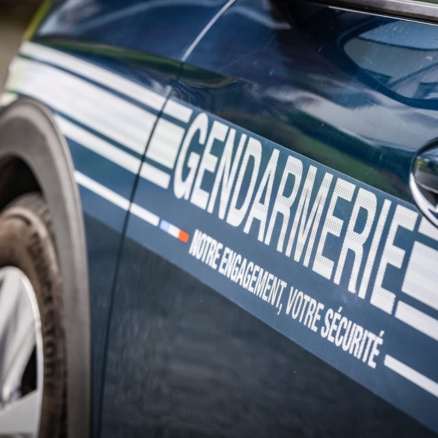 Une voiture de gendarmerie. Image d'illustration.