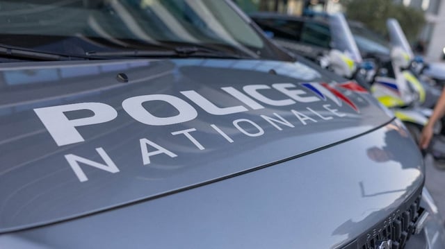 Un véhicule de la police nationale à Nice (Alpes-Maritimes).