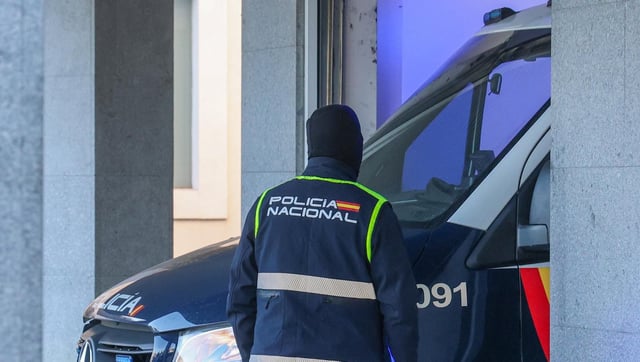 Un agente de Policía Nacional en un operativo anterior.
