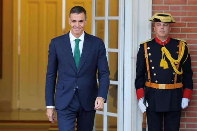Le Premier ministre espagnol Pedro Sanchez, le 18 septembre 2025 à Madrid