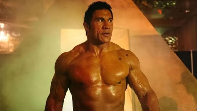Dwayne Johnson as Mark Kerr in The Smashing Machine