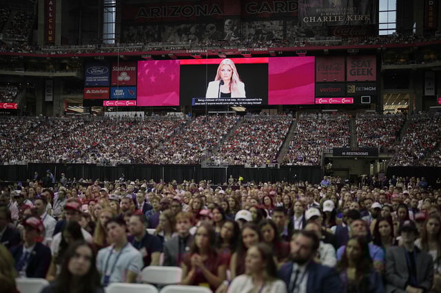 A memorial service was held for Charlie Kirk at State Farm Stadium in Glendale, Arizona.