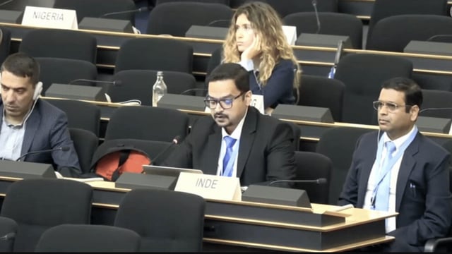 Indian Diplomat Kshitij Tyagi was speaking during Agenda Item 4 of the UNHRC session | ANI