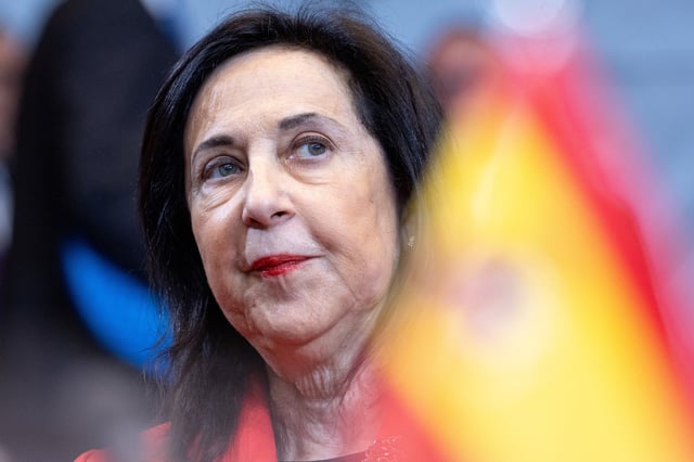 Spain's Defense Minister Margarita Robles attends the meeting of North Atlantic Council defence ministers during the NATO defence ministers' meeting at the NATO headquarters on June 5, 2025 in Brussels, Belgium.