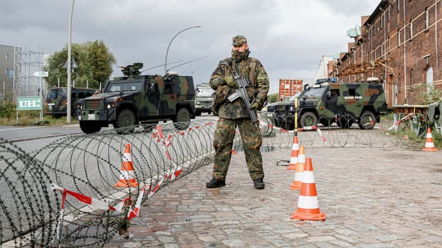 Vom 25. bis 27. September findet in Hamburg das Militärmanöver „Red Storm Bravo“ statt. Hier erfahren Sie, was in diesen Tagen auf Hamburg zukommt.