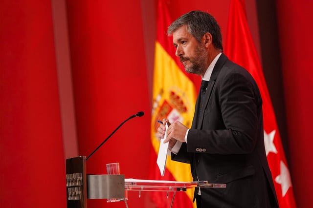 El portavoz del Gobierno de la Comunidad de Madrid, Miguel Ángel García Martín.