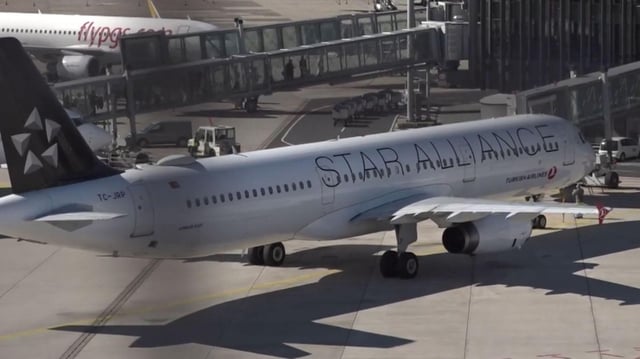 Flugzeug Star Alliance in Hannover