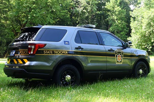 A Pennsylvania State Trooper vehicle.