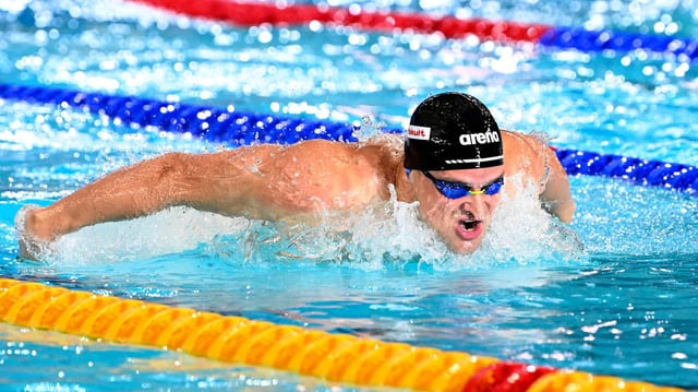 Marius Kusch beim Viertelfinale der Schwimm-WM in Melbourne