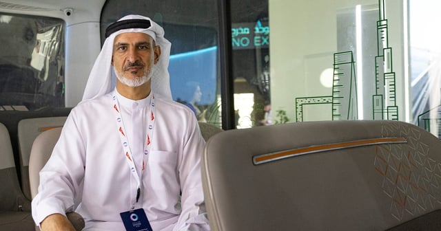 Ahmed Bahrozyan, CEO of the RTA's Public Transport Authority, at the Dubai World Congress for Self Driving Transport. Antonie Robertson / The National