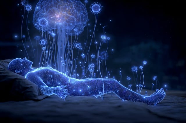 The recent findings regarding peptidoglycan, or PG, lend weight to that hypothesis and point to a possible regulatory role for bacterial cell wall products in sleep. Credit: Neuroscience News