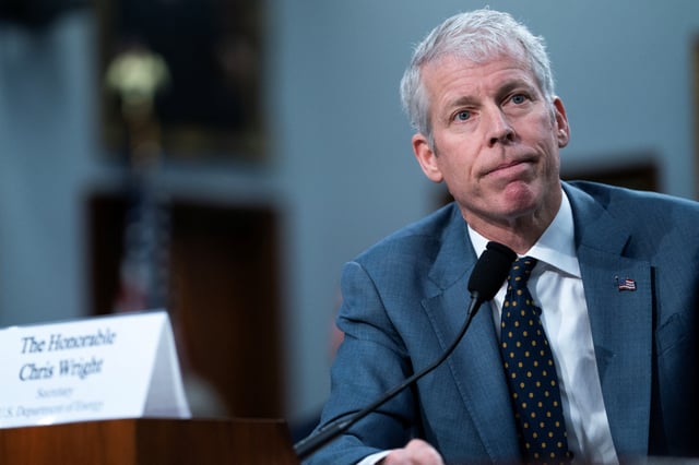 US Department of Energy Secretary Chris Wright testifies before the House Committee on Appropriations Subcommittee on Energy on Capitol Hill in Washington, D.C., U.S., May 7, 2025. REUTERS/Nathan Howard/File Photo