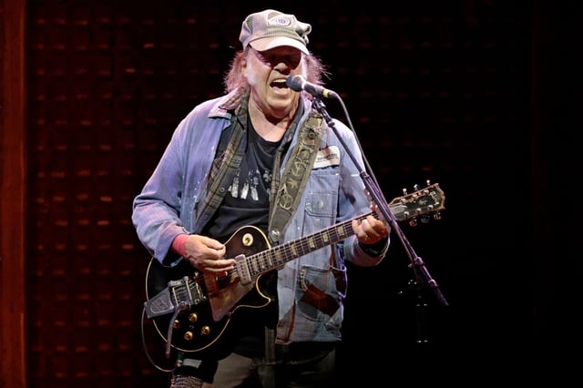 Neil Young (pictured), Beck and Lana Del Rey will perform at the Harvest Moon concert in California, benefiting the Painted Turtle and the Bridge School.