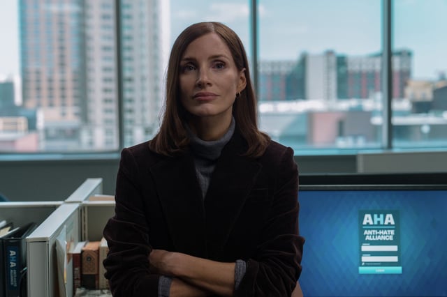 Jessica Chastain in “The Savant”