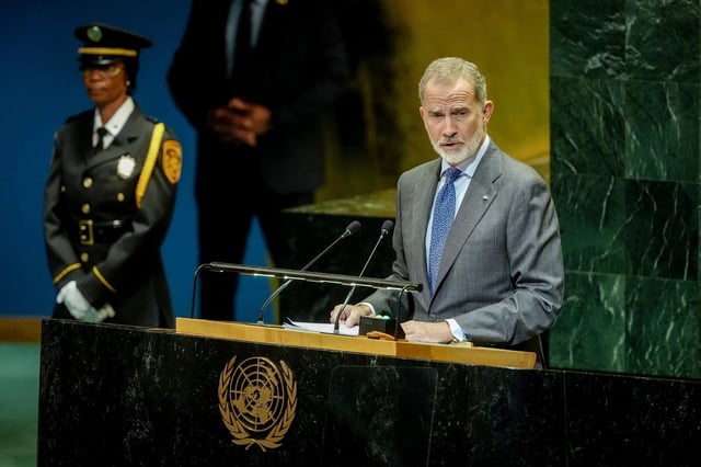 El Rey Felipe VI interviene ante la Asamblea General de la ONU