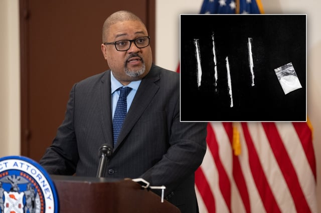 Manhattan District Attorney Alvin Bragg speaks during a press conference related the indictment of Tabitha Bundrick for allegedly using fentanyl-laced drugs to rob four men, killing three of them, Wednesday, Sept. 24, 2025 in Manhattan, New York, New York. (Barry Williams/ New York Daily News)
