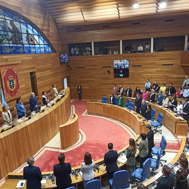 Acuerdo en el Parlamento gallego: minuto de silencio por el "genocidio" en Gaza
