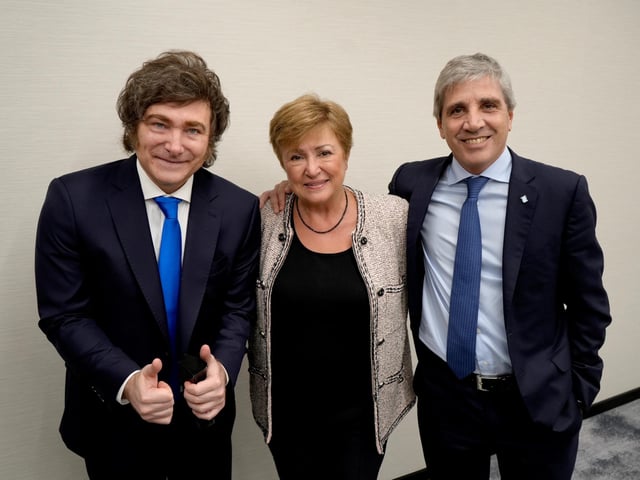 El presidente Javier Milei mantuvo un encuentro hoy en Nueva York con la directora gerente del Fondo Monetario Internacional (FMI), Kristalina Georgieva.