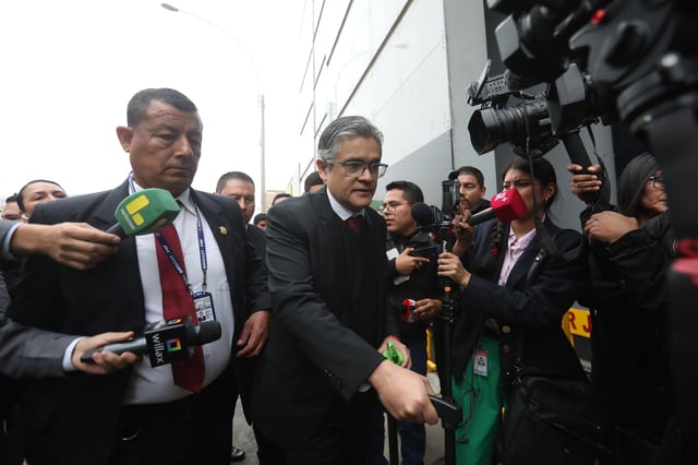 El fiscal José Domingo Pérez informó que los interrogatorios en el marco del juicio oral contra Susana Villarán empezarían en dos semanas. Foto: GEC / Antonio Melgarejo