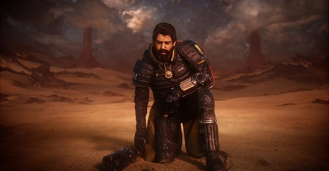 A screenshot of Saros for PS5.